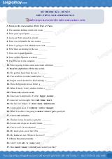 Đề thi học kì 2 Tiếng Anh 6 Friends Plus - Đề số 3